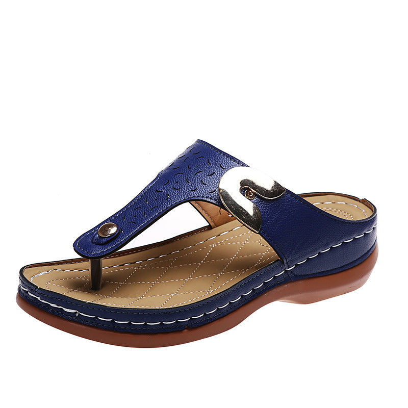 Damen Komfortable Zehentrenner-Sandalen mit modischem Riemen-Design Selmira