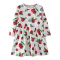 Mädchen Freizeitkleid mit Erdbeer-Muster