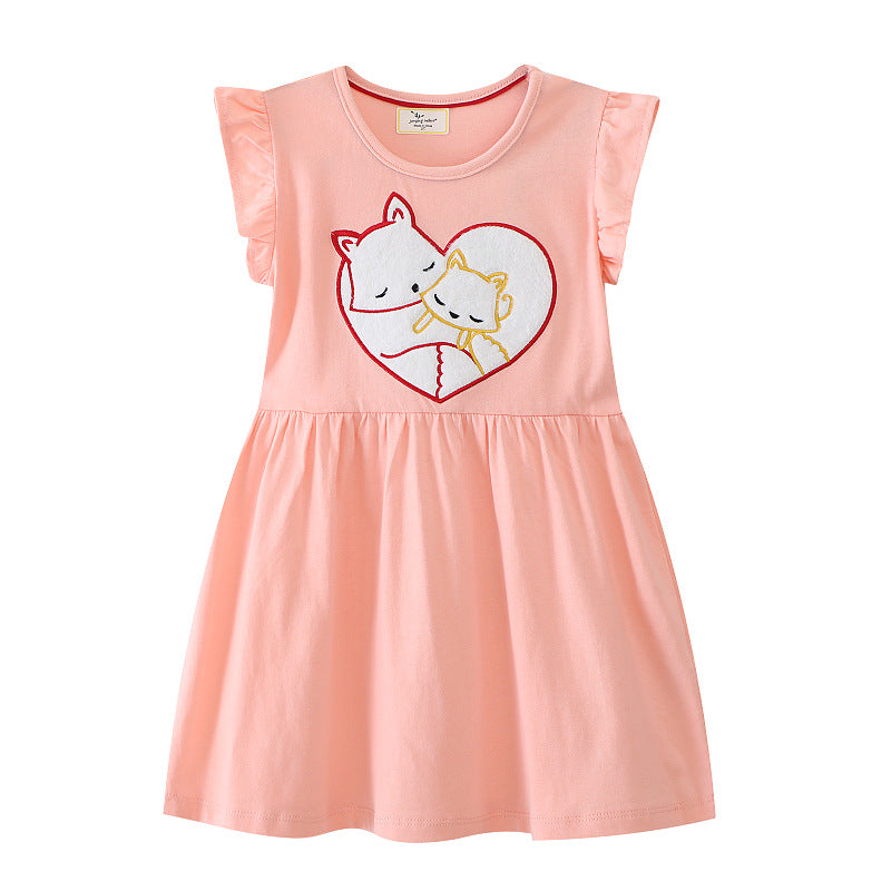 Mädchen Casual Kleid mit bezauberndem Tiermotiv