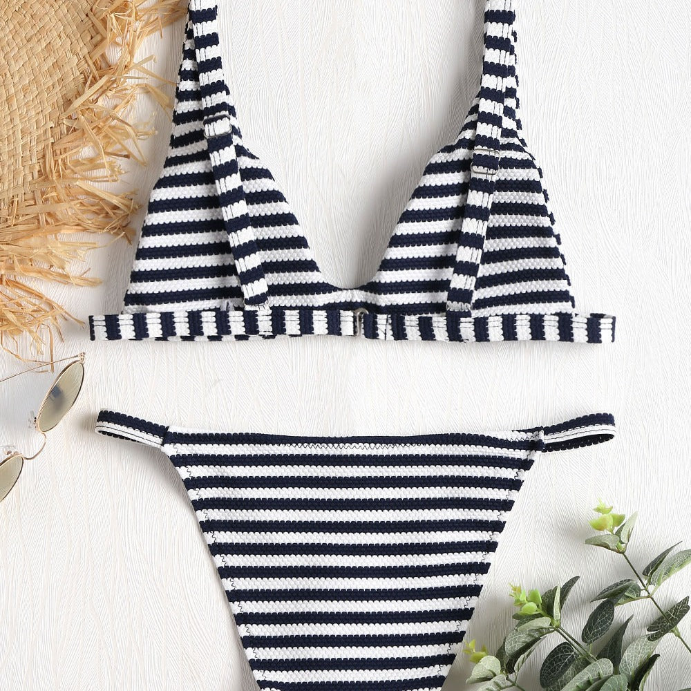 Damen Bikini im maritimen Streifenmuster Selmira