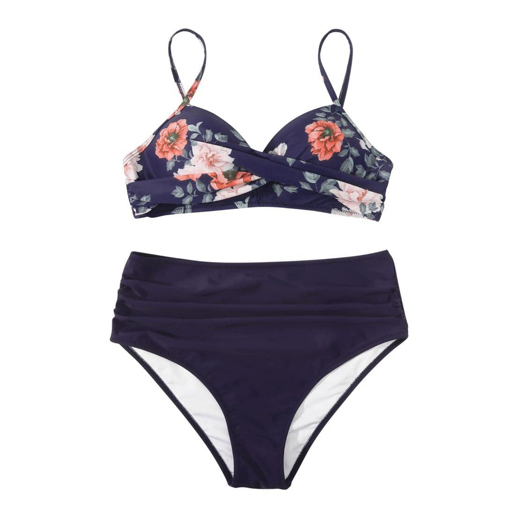 Damen High-Waist Tierdruck-Bikini-Set Selmira