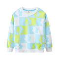 Mädchen Sweatshirt mit buntem Blumenmuster