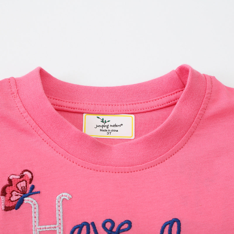Mädchen T-Shirt Kleid mit bezauberndem Tüllunterrock
