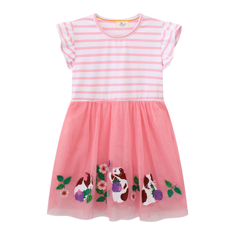 Mädchen Tüllkleid mit verspieltem Design