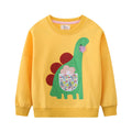 Mädchen Sweatshirt mit kreativem Dinosaurier-Design