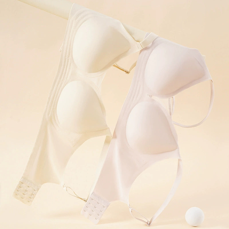 Selmira Wireless Push-up BH – Deep V Nahtloses Bralette für Kleine Brüste
