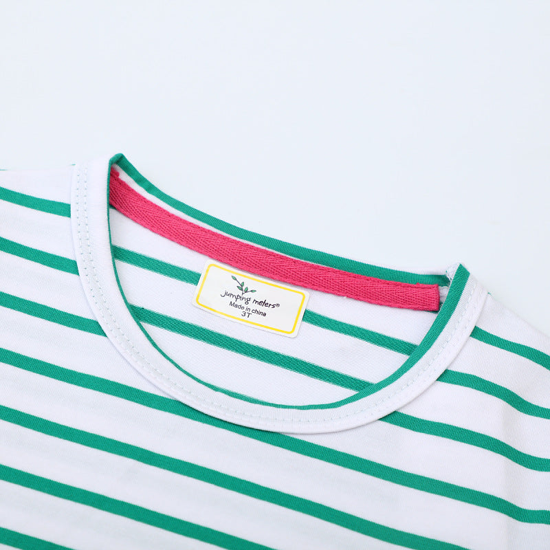 Mädchen T-Shirt Kleid mit süßen Katzenmotiven