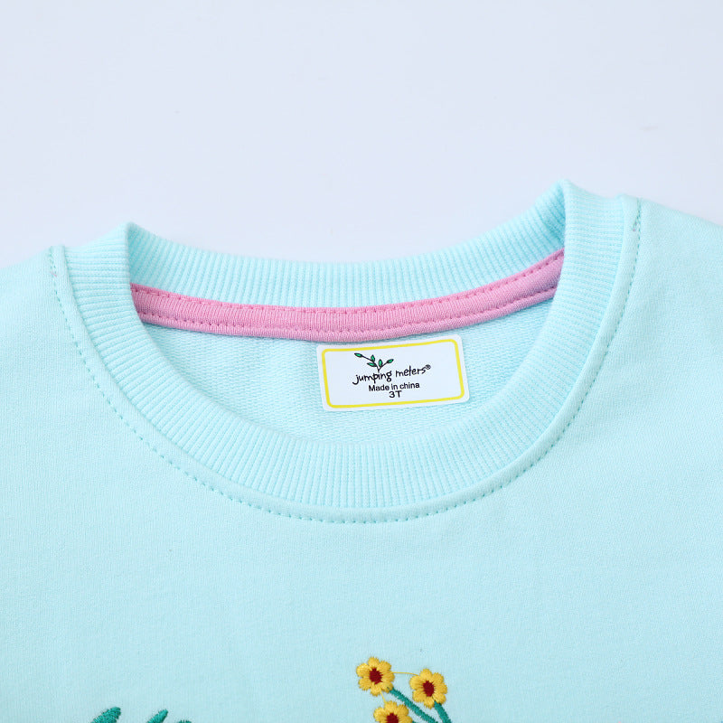 Mädchen Sweatshirt mit buntem Schmetterlingsmotiv