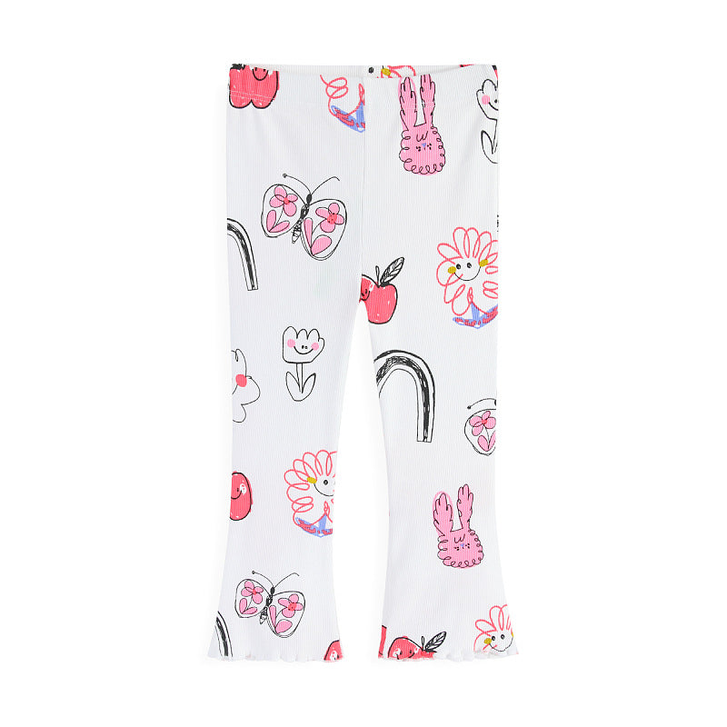 Mädchen Leggings mit buntem, verspieltem Motiv