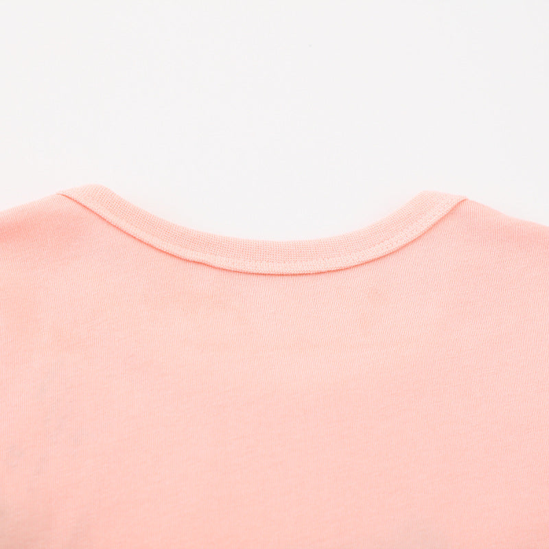 Mädchen T-Shirt mit verspieltem Einhorn-Design und Rüschendetails
