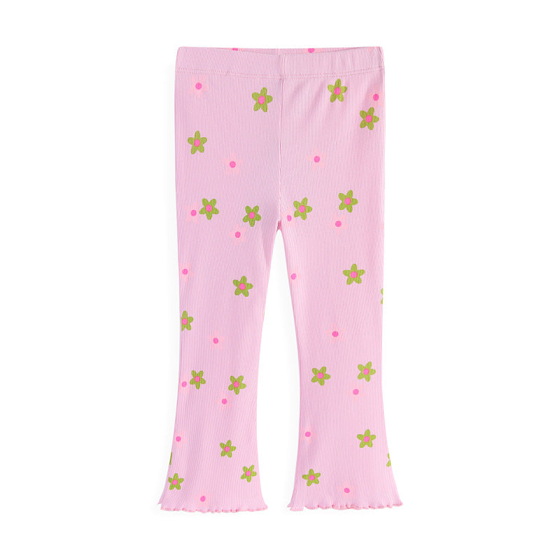 Mädchen Leggings mit floralem Muster
