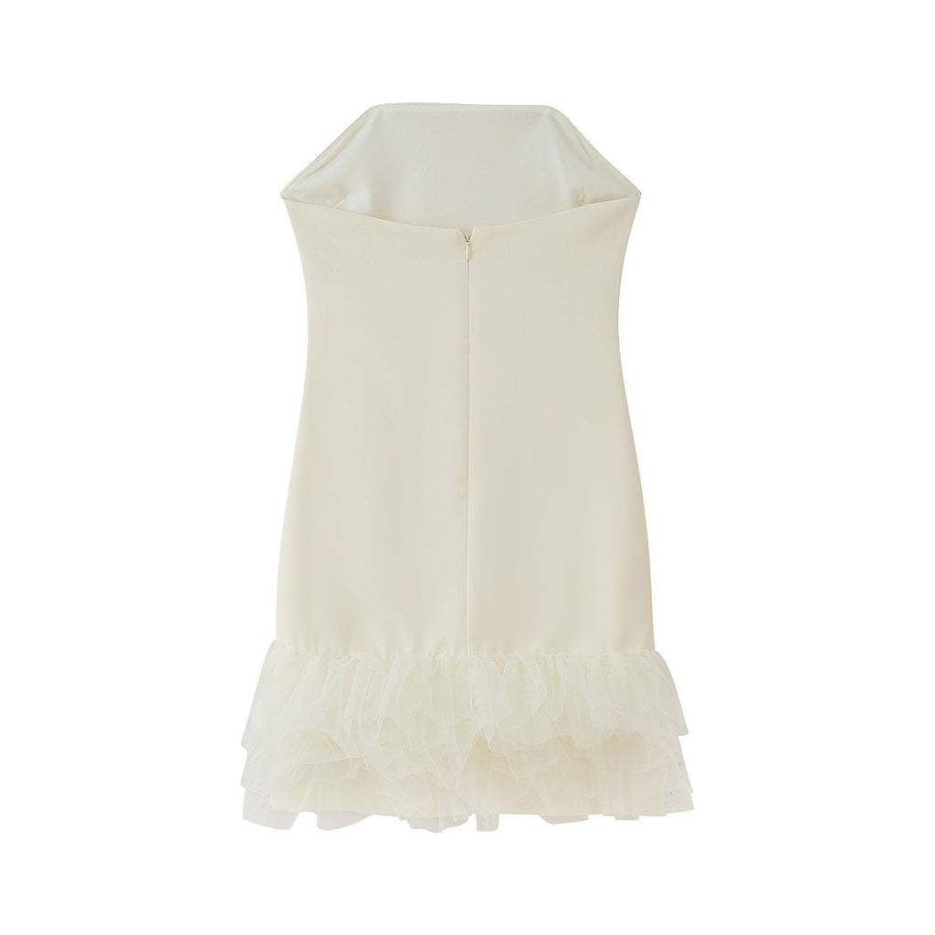 Damen Cocktailkleid mit raffiniertem Tüllsaum und elegantem Schnitt Selmira