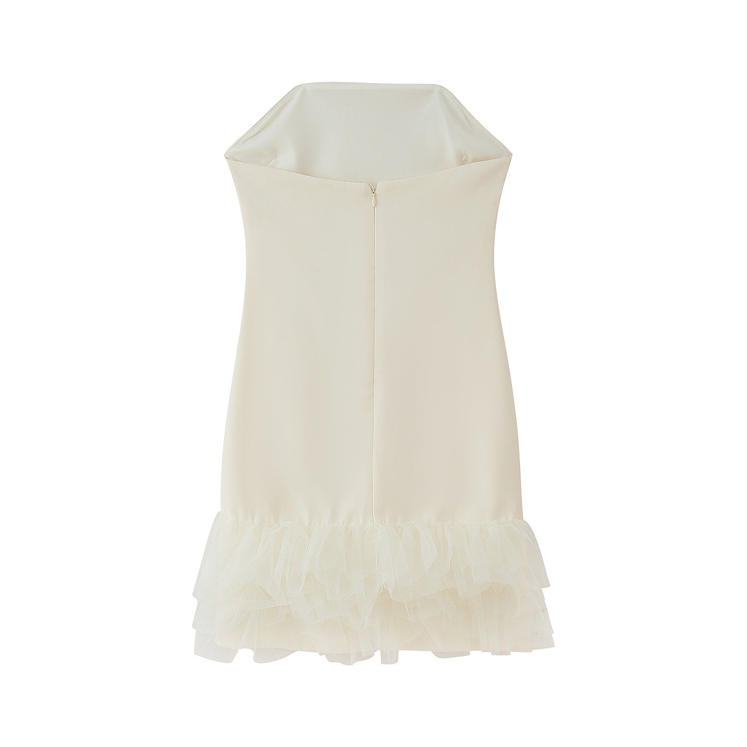 Damen Cocktailkleid mit raffiniertem Tüllsaum und elegantem Schnitt Selmira