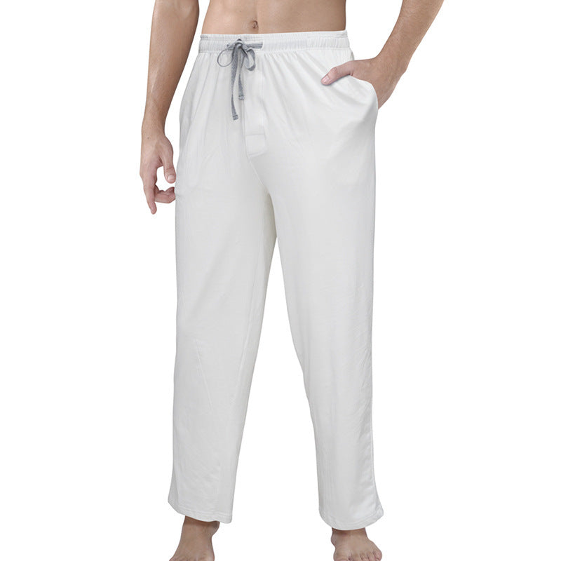 Herren nan Lounge- und Schlafhose aus weichem Jersey mit elastischem Bund und Seitentaschen