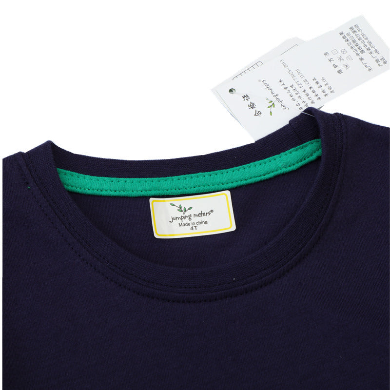 Jungen T-Shirt mit buntem Baustellenmotiv