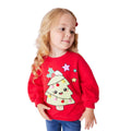 Mädchen Sweater mit festlichem Weihnachtsbaum-Motiv