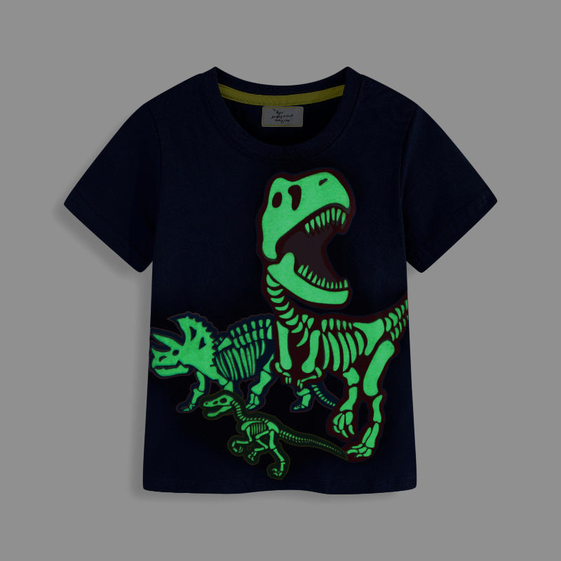 Jungen T-Shirt mit aufregendem Dinosaurier-Skelett-Design