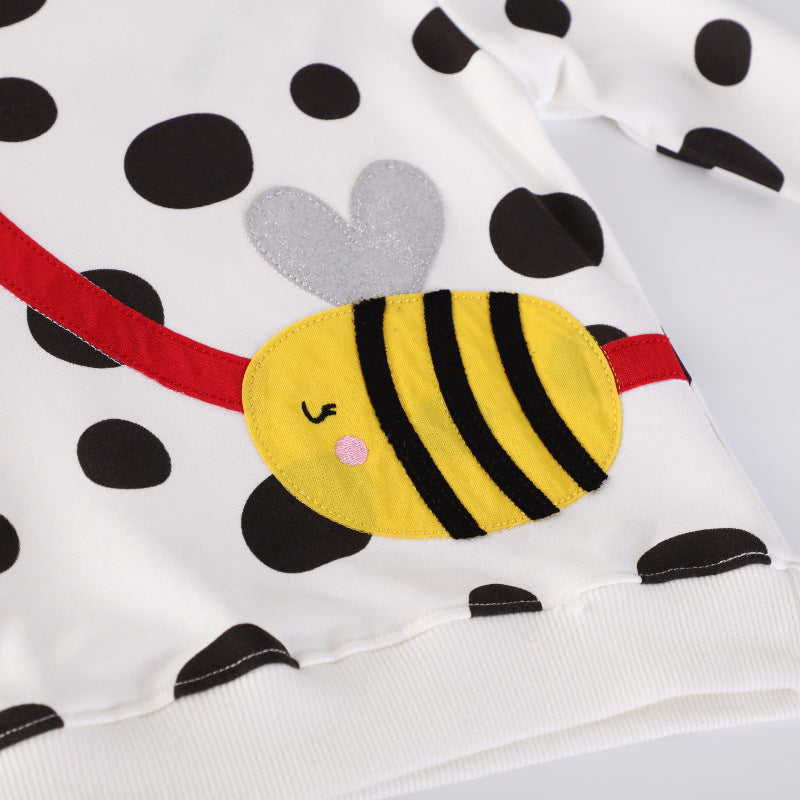 Mädchen Sweatshirt mit fröhlichem Bienenmotiv