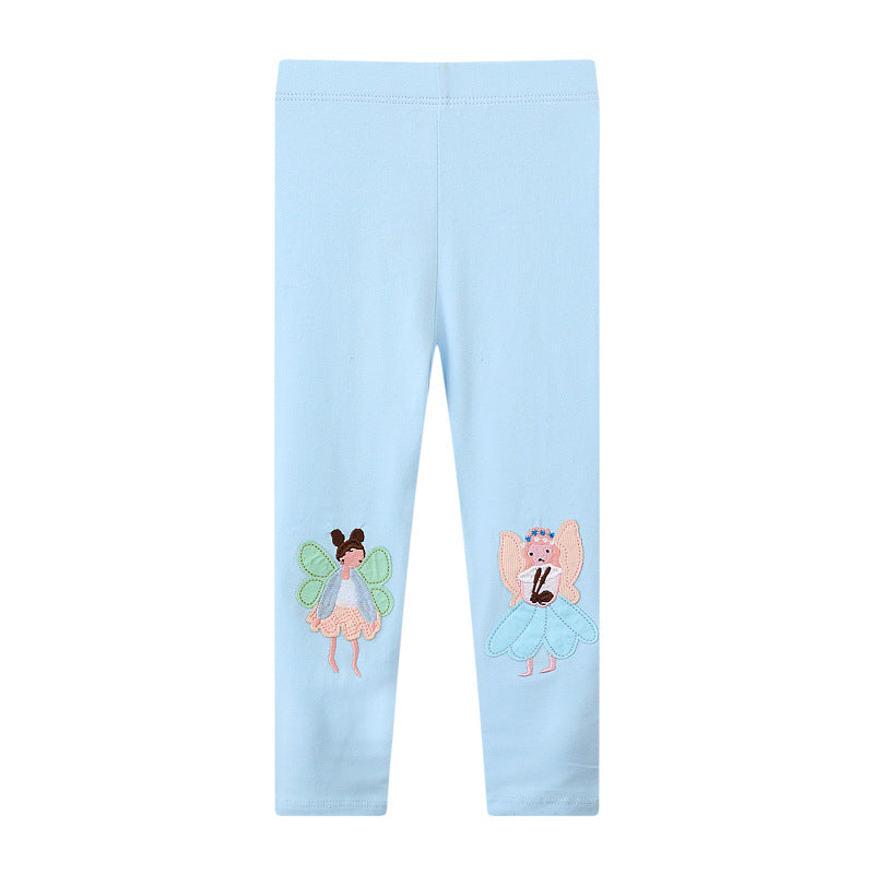 Mädchen Leggings mit zauberhaften Feenapplikationen