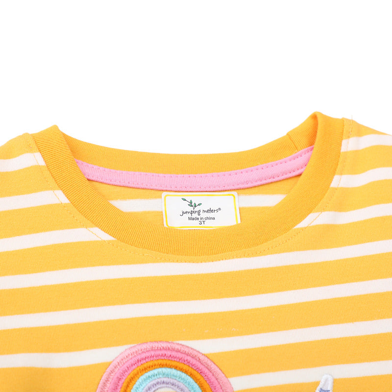 Mädchen T-Shirt mit verspieltem Einhorn-Motiv