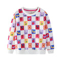 Mädchen Sweatshirt mit buntem Blumen- und Fruchtmuster