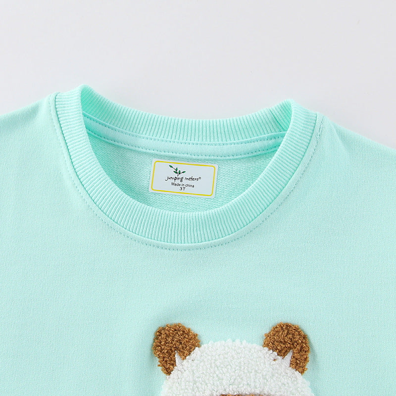 Mädchen Sweatshirt mit verspieltem Lama-Motiv
