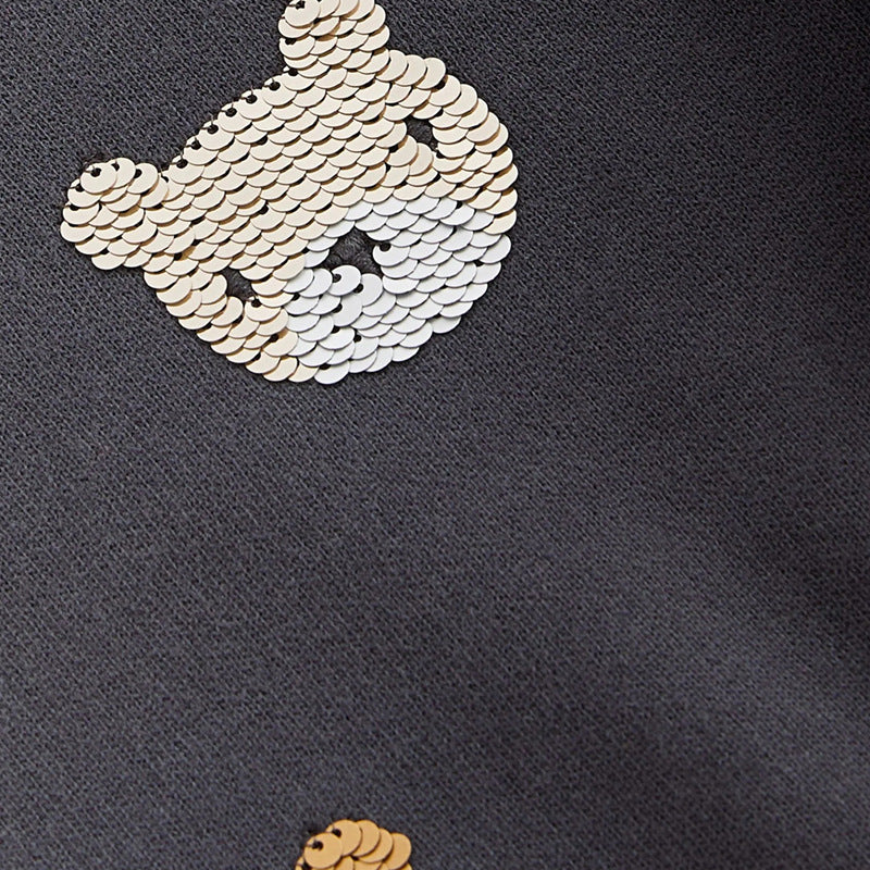 Mädchen Sweatshirt mit Tüllunterrock und tierischen Applikationen