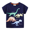 Jungen T-Shirt mit Dinosaurier-Skelett-Motiv