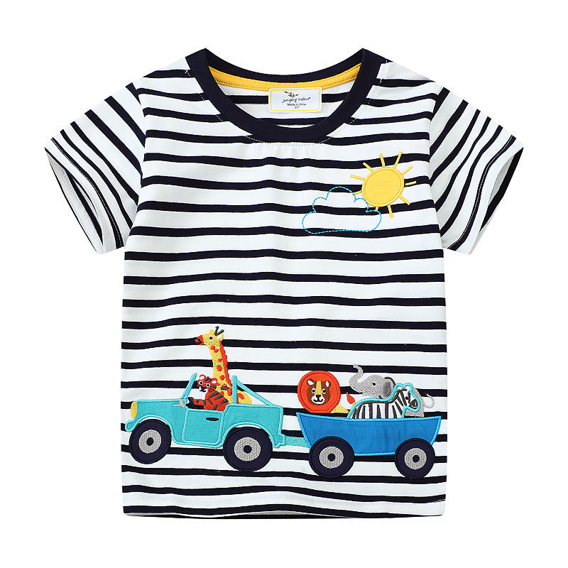 Jungen T-Shirt mit kreativem Safari-Motiv