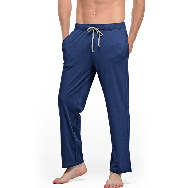 Herren nan Lounge- und Schlafhose aus weichem Jersey mit elastischem Bund und Seitentaschen