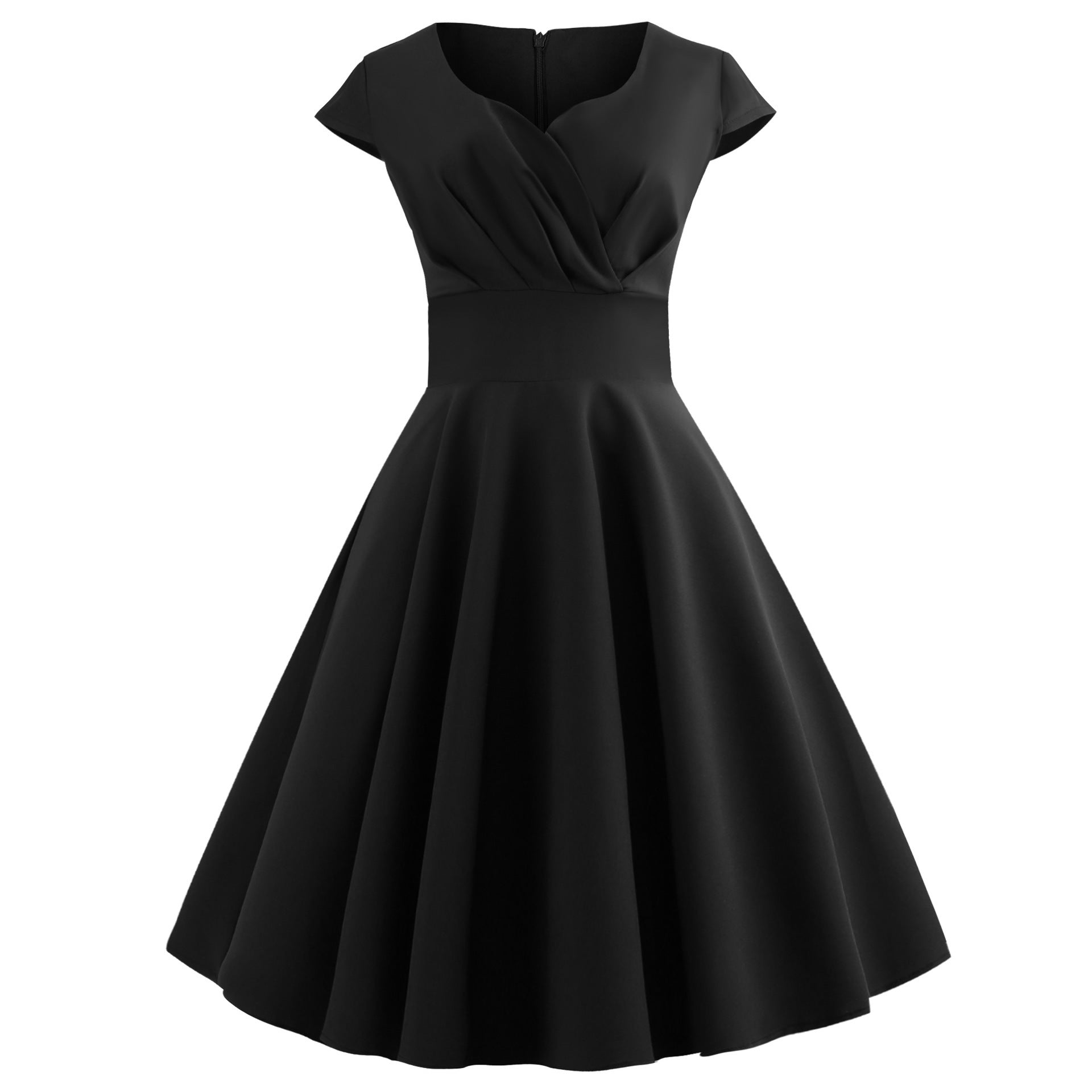 Damen A-Linien Kleid mit elegantem Taillenschnitt und schwingendem Saum Selmira