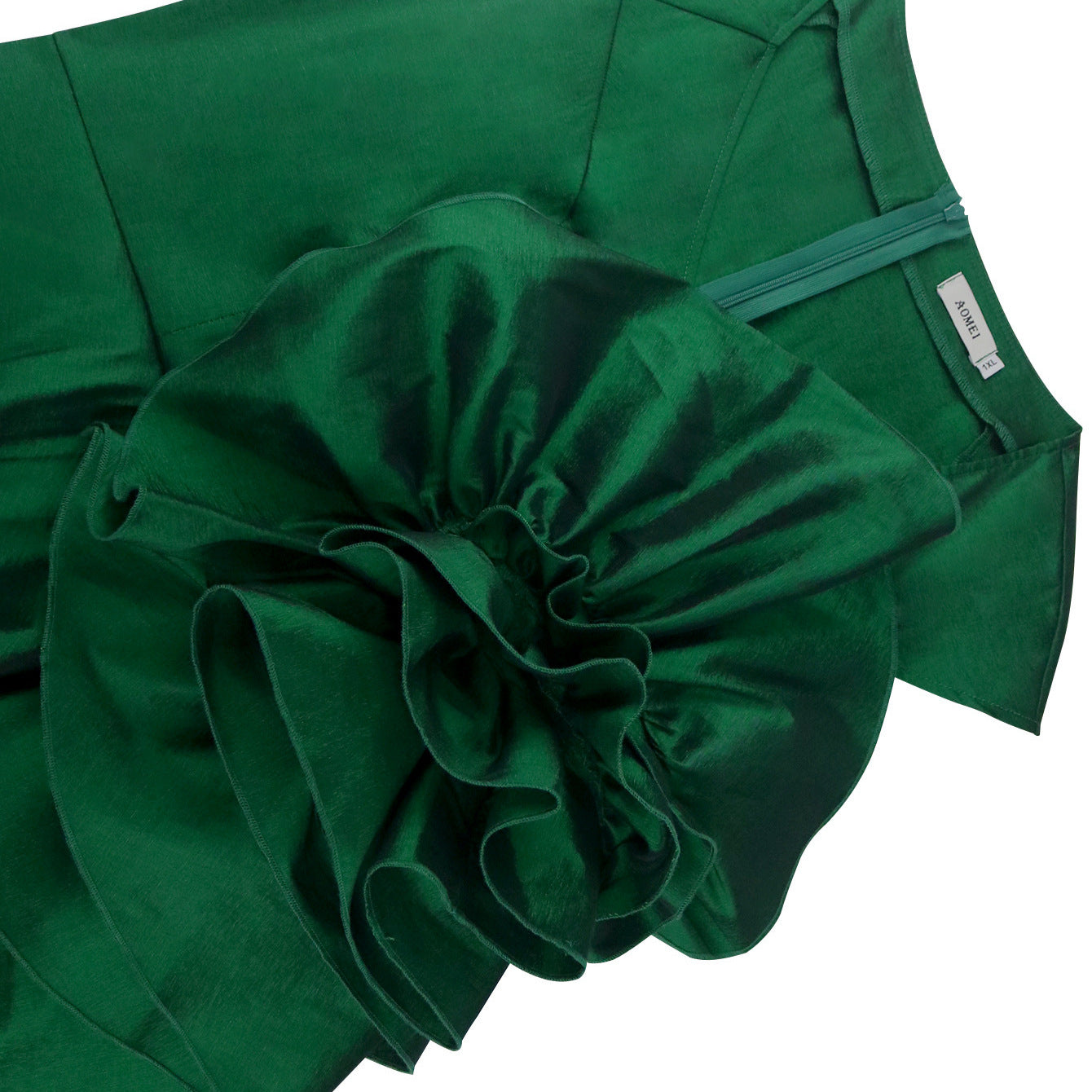 Damen Cocktailkleid mit voluminösen Rüschen und elegantem Peplum Selmira