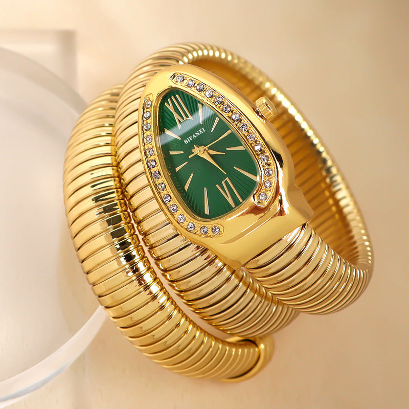 Selmira | Schlangenuhr mit Quarzbewegung und Persönlichem Armband