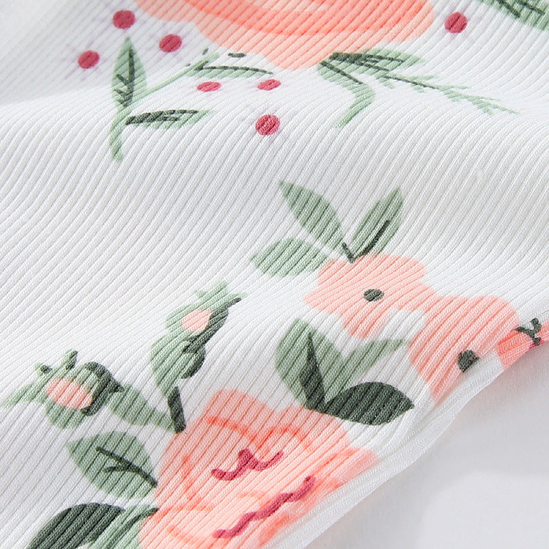 Mädchen Flared Leggings mit floralen Mustern