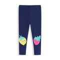 Mädchen Leggings mit fröhlichen Obst-Applikationen