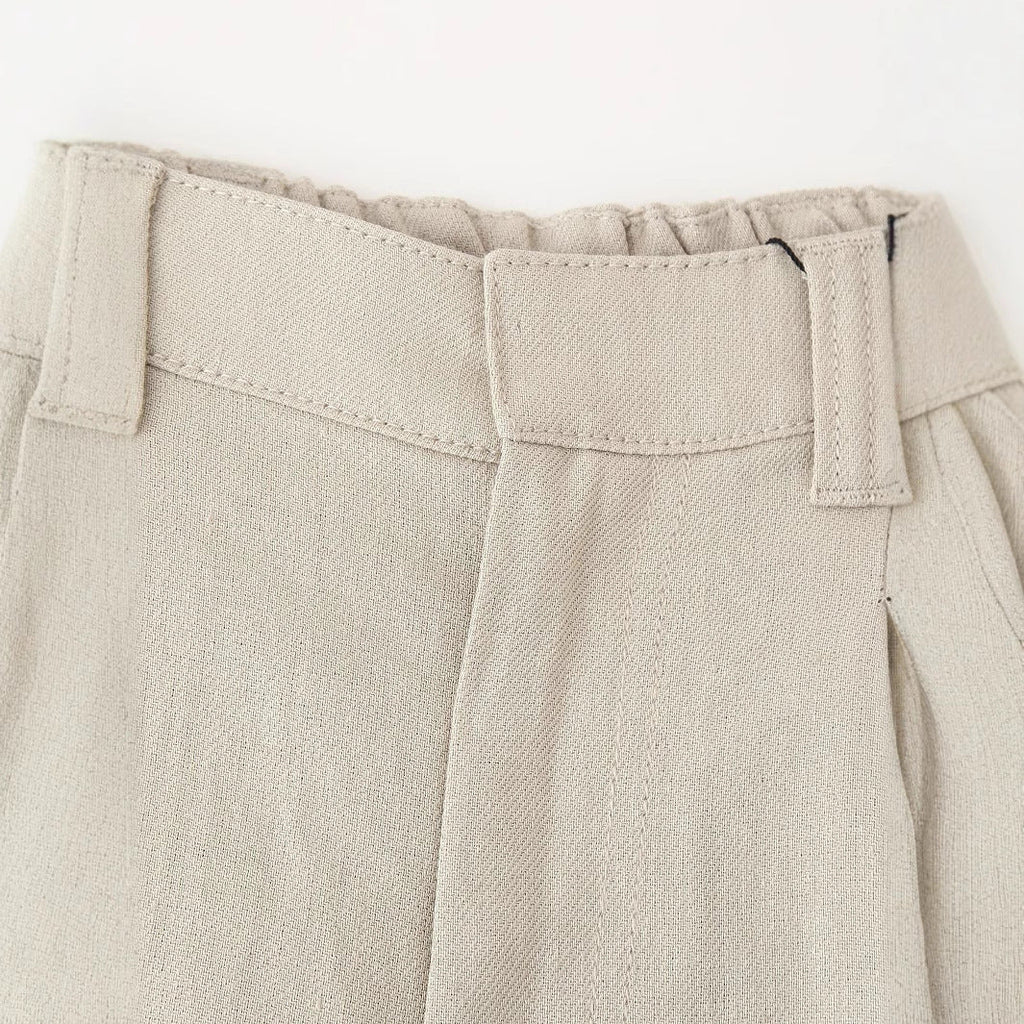 Damen elegante weite Anzughose mit Faltenwurf und hohem Bund Selmira
