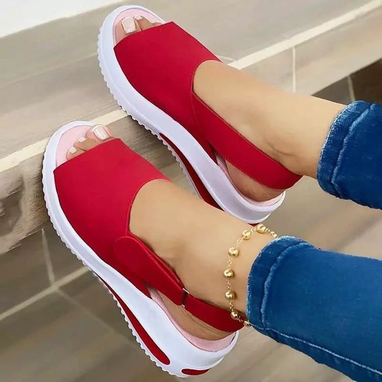 Damen Bunte Sandalen mit elastischer Ferse Selmira