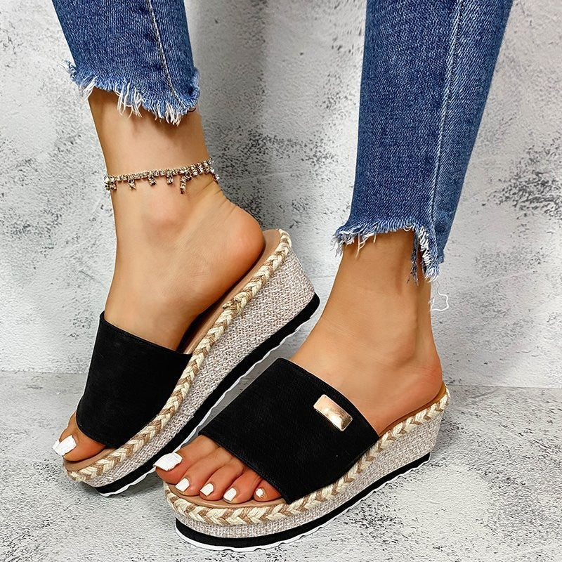 Damen Komfortable Keil-Sandalen Selmira