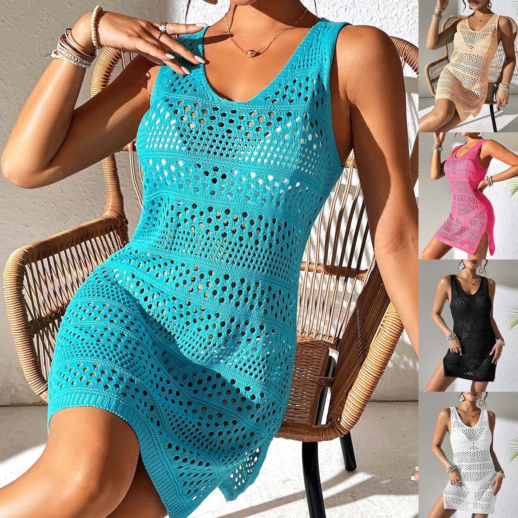 Damen eleganter Häkel-Strandsarong mit modischem Lochmuster Selmira