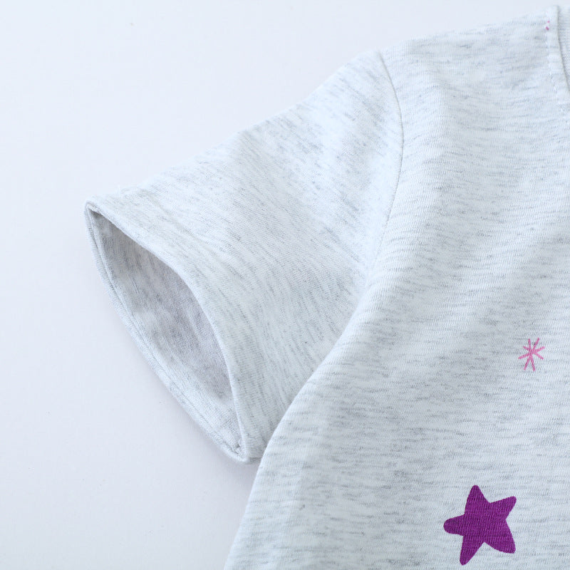 Mädchen T-Shirt mit buntem Einhorn-Design und inspirierendem Schriftzug
