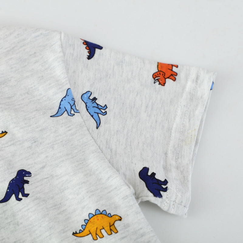 Kinder T-Shirt mit buntem Dinosauriermotiv