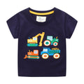 Jungen T-Shirt mit buntem Baustellenfahrzeug-Design