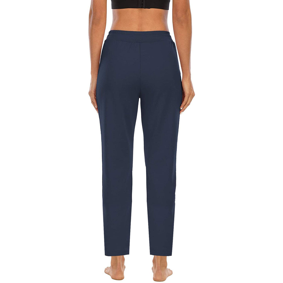 Damen nan lässige Jogginghose mit hoher Taille, Kordelzug und praktischen Seitentaschen