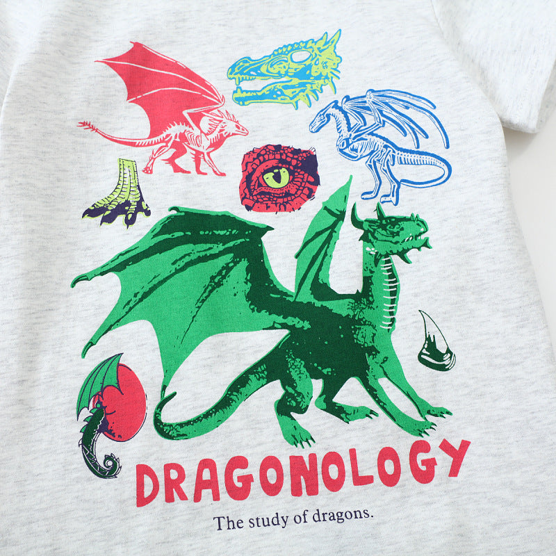 Jungen T-Shirt mit kreativem Drachenmotiv