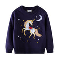 Mädchen Sweatshirt mit zauberhaftem Einhorn-Design