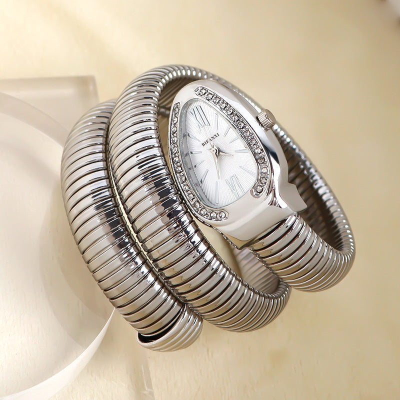Selmira | Schlangenuhr mit Quarzbewegung und Persönlichem Armband