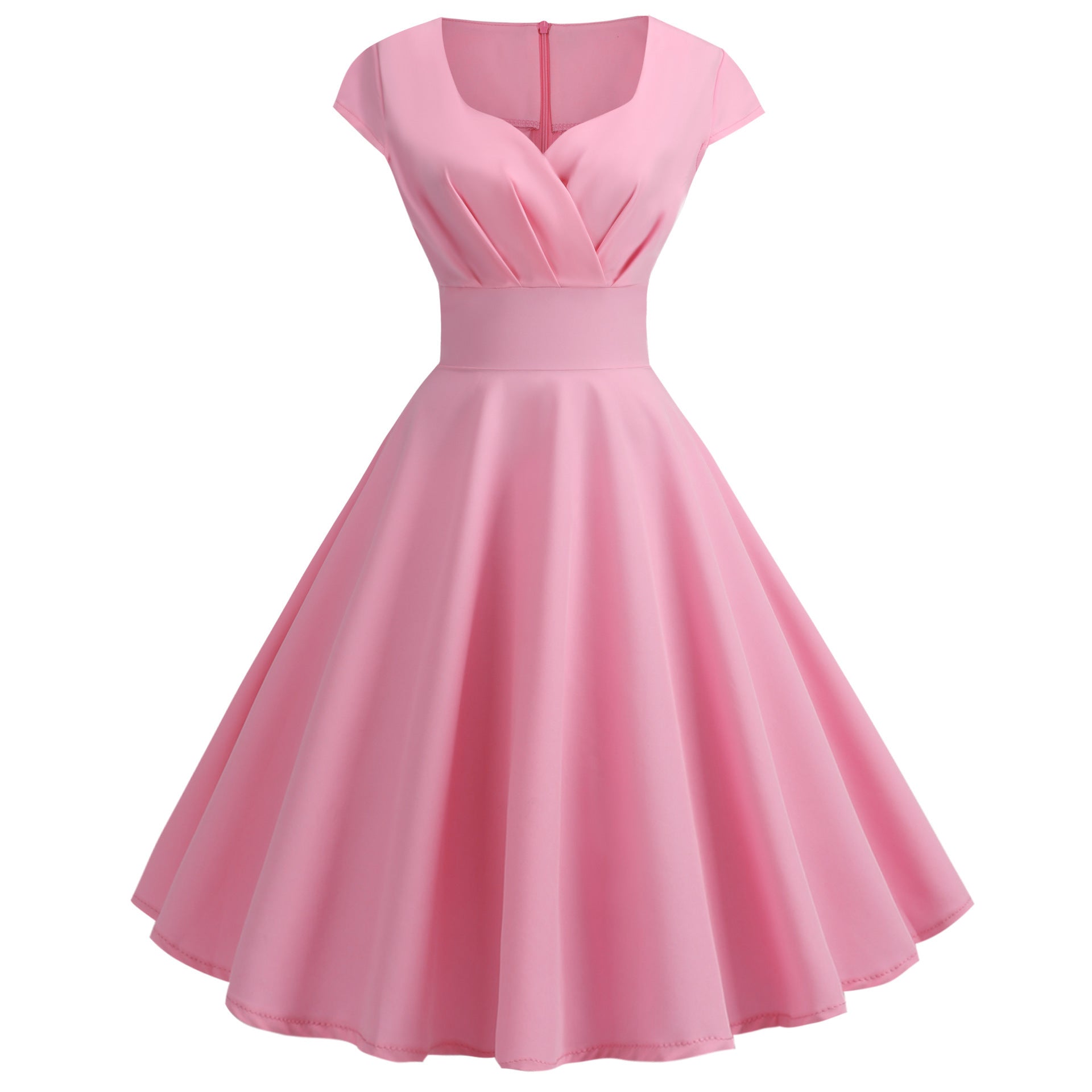 Damen A-Linien Kleid mit elegantem Taillenschnitt und schwingendem Saum Selmira