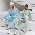 Damen nan weiches Oversize-Sweatshirt und weite Relaxhose im Vintage-Washed-Finish