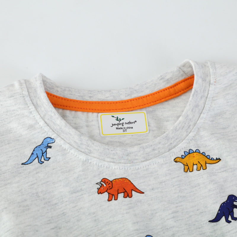 Kinder T-Shirt mit buntem Dinosauriermotiv