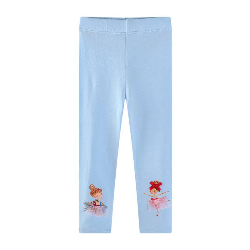 Mädchen Leggings mit Ballettmotiv